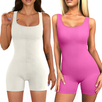 Venta caliente Mujeres Gimnasio Yoga Body Una pieza Adelgazamiento Elástico Entrenamiento Correr Yoga Mameluco