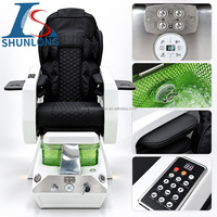Fauteuil de manucure et pédicure professionnel réglable, avec spa électrique pour les pieds et massage inclinable, pour salon de beauté de luxe