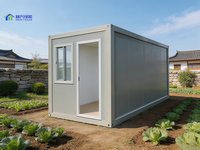Maison conteneur pliable haut de gamme de 20 pieds, résistante aux UV et aux intempéries, pour station de gestion de pâturages australiens