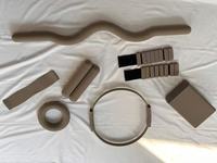 Ensemble de fitness et Pilates pour la maison : Barre d'haltères durable avec logo personnalisé, haltères en silicone, anneaux de musculation, tapis de yoga