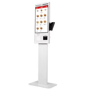 32/27/23.8 touch screen self-service ordering floor stand Kiosk POS Machine self Payment Kiosk For Restaurants