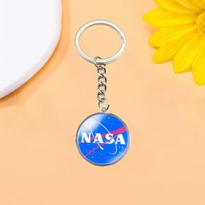 Wowei नई हॉट सेलिंग <span class=keywords><strong>nasa</strong></span> लोगो टाइम जेम सरल धातु कीचेन प्रचार - Product Image 3