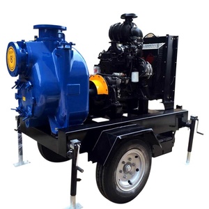 Pompe à eau centrifuge auto-amorçante à moteur diesel de 8 pouces, 50 CV, pour l'irrigation des terres agricoles - Product Image 1