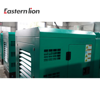 Générateur diesel silencieux refroidi par eau 75 kVA, alternateur sans balais triphasé 400 V, conçu par Denyo, 60 kW, 75 kVA, prix