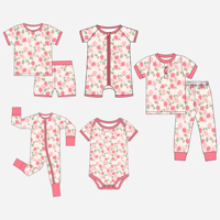 Bamboevezel baby slaapkleertjes, kinder- en babykleding, baby rompertjes, slaapkleertjes met dubbele rits, zippy, baby bodysuit, baby romper