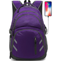 Sac à dos de rangement étanche Sacs d'école tendance antivol pour hommes Chargement USB Sacs d'école pour ordinateur portable pour adolescents