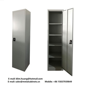 Economy Single Door Metal <strong>Cupboard</strong> Slim Metal <strong>Storage</strong> Cabinet Narrow Metal <strong>Utility</strong> <strong>Storage</strong> <strong>Cupboards</strong> with 4 Adjustable Shelves - Product Image 3