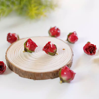 Délicat à la mode fleur séchée goutte à goutte colle fleur pendentif 3D vraie fleur Rose perle pour bricolage boucles d'oreilles collier Bracelet accessoires