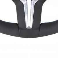 Volant sport entièrement recouvert de cuir personnalisable avec poignée de 35 mm pour kits de modification de voiture E46 M3 4 M5 M6