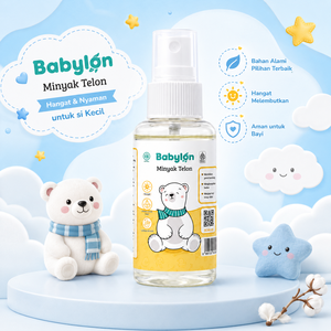 Huile de massage pour bébé Babylon Herbal Telon, formule douce et chaude, spray d'huile à base de plantes 70ml, qualité pharmaceutique pour les soins quotidiens du corps du bébé - Product Image 1