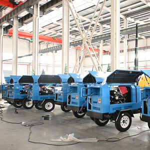 Chiếu sáng tháp ánh sáng di động với Máy phát điện diesel 10KW và đèn halogen 4x1000 hoặc đèn LED - Product Image 1