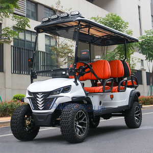 लक्जरी क्लब कार ने लिथियम बैटरी ऑफ-रोड 4 + 2 सीटर इलेक्ट्रिक गोल्फ कार्ट स्ट्रीट कानूनी बग्गी - Product Image 6