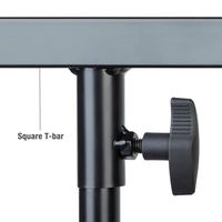 Support d'éclairage DJ professionnel Yinyu LS007 robuste, capacité de charge de 20 kg, avec cadre en tube carré, système d'éclairage portable en T pour scène