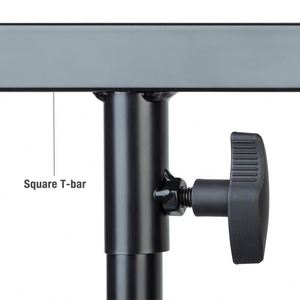 LS007 Yinyu Supporto Luci Professionale per DJ per Uso Intensivo con Portata di 20 kg, Struttura a Tubo Quadrato, Sistema di Illuminazione Portatile con Barra a <span class=keywords><strong>T</strong></span> per Palco - Product Image 4