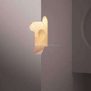 Applique murale en gypse blanc de style européen avec LED 3W 3000K blanc chaud pour salon, chambre à coucher, décoration intérieure - Product Image 4