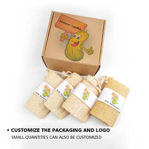 Grosir spons <span class=keywords><strong>loofah</strong></span> mandi organik ramah lingkungan spons <span class=keywords><strong>loofah</strong></span> label pribadi alami - Product Image 2