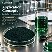 Poudre de Chlorophylline de Cuivre Sodique CAS 11006-34-1, Pigment Vert Naturel de Qualité Alimentaire Soluble dans l'Eau, Vente en Gros