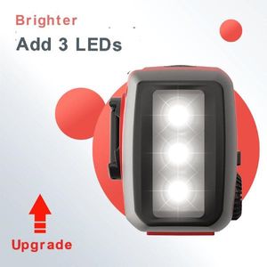 <span class=keywords><strong>Radio</strong></span> météo portable 3 LED SOS NOAA, solaire et à manivelle, AM/<span class=keywords><strong>FM</strong></span>, batterie 2000 mAh, Type-C, légère, banque d'alimentation solaire pour le camping - Product Image 2
