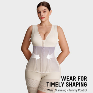 <span class=keywords><strong>Faja</strong></span> Moldeadora de Alta Compresión <span class=keywords><strong>para</strong></span> <span class=keywords><strong>Mujer</strong></span>, Postparto, Levanta Busto, Aplana Abdomen, Entrenador de Cintura, Control de Abdomen, <span class=keywords><strong>Faja</strong></span> Moldeadora de Cuerpo Completo - Product Image 3