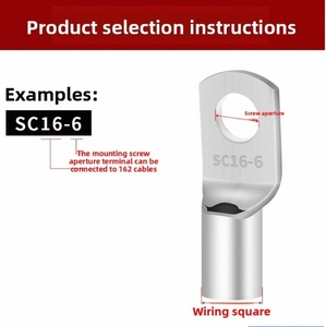 Thiết bị đầu cuối dây đồng, dây cáp đồng mũi, SC lạnh ép dây thiết bị đầu cuối - Product Image 6