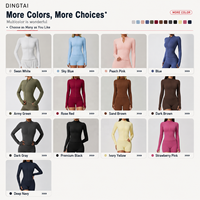Ensemble de yoga 3 pièces pour femme à double bretelle et décolleté plongeant, comprenant une veste zippée dos nageur, un soutien-gorge de sport et un legging taille haute sans couture effet seconde peau, certifié GCC
