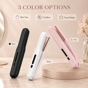 Plancha y Rizador de Pelo 2 en 1 Inalámbrico, con Revestimiento Cerámico, Calentamiento Rápido, Portátil para Viajes - Product Image 6