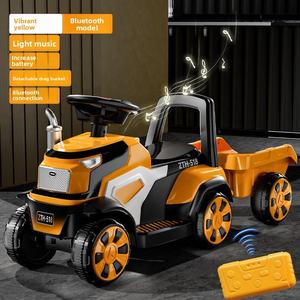 <strong>Children's</strong> Electric Tractor Engineering Vehicle Remote Control with Rear Dump <strong>Bed</strong> and Seat Plastic - Product Image 6