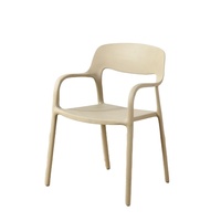 Chaise de salle à manger en plastique en gros, tabouret simple avec dossier, chaise de salle à manger scandinave, chaise à dossier pour la maison, fauteuil épaissi