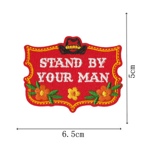 Parches Bordados Personalizados de Tela Termoadhesivos para Ropa, Camisetas, Gorras, Parches de Chenilla, Etiquetas Bordadas Tejidas con <span class=keywords><strong>Texto</strong></span> y Logotipo Personalizados - Product Image 5