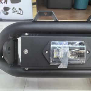 กันชนหน้าสำหรับรถกระบะ4X4 LE-STAR กันชนหน้าเหล็กกันชนรถยนต์สีดำใหม่ - Product Image 3