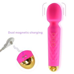 Vibrador <span class=keywords><strong>de</strong></span> Varita con Doble Carga Magnética para Punto G, Impermeable, Estimulador <span class=keywords><strong>de</strong></span> Clítoris, Masajeador, Juguetes Sexuales para Parejas Adultas - Product Image 2