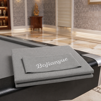 Kit de rechapage de table de billard gris pour table de billard moderne à rail noir, idéal pour les tournois de club