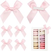 Noeuds en ruban de satin pré-noués autocollants pour la décoration de mariage, de baby shower, d'anniversaire