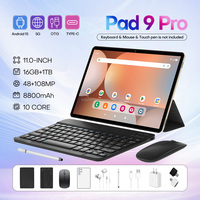 Tablet PC Original Pad9 Pro 5G Tipo-C Deca Core 16GB+1TB Android 15 GPS Doble SIM 11 Pulgadas, Precio de Fábrica al por Mayor