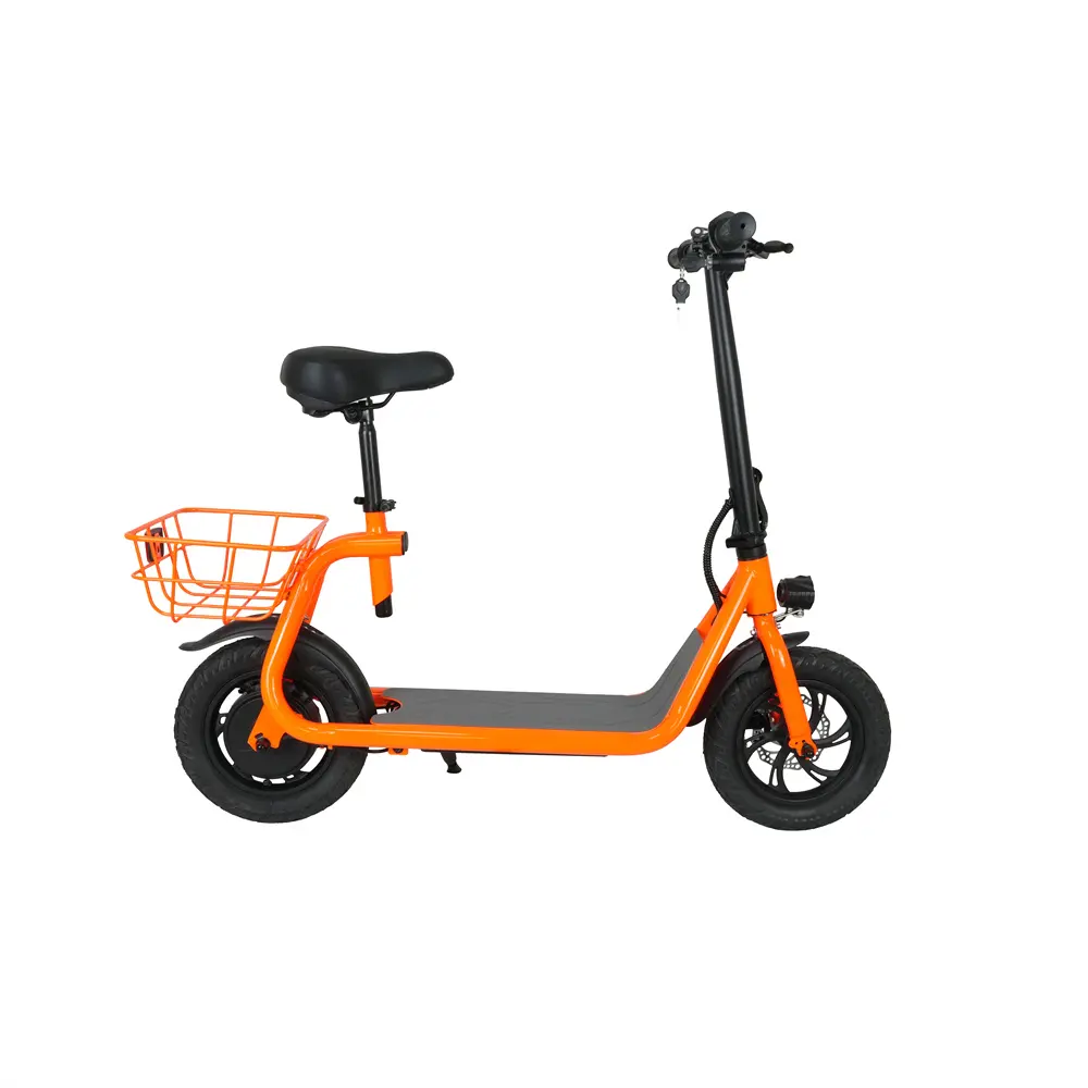 מכירה לוהטת חשמלי Scoter מיני חשמלי אופני 350w לקפל חשמלי עם אור וסל