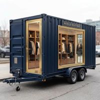 Magasin de vêtements portable en conteneur, boutique de mode en conteneur, magasin de vêtements en conteneur détachable, boutique de vente au détail de vêtements en conteneur, salle de vente temporaire de vêtements