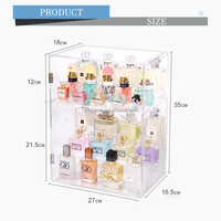Présentoir de bouteilles de parfum en acrylique transparent et moderne, présentoir de bouteilles de parfum colorées, cadeau personnalisé