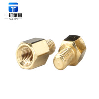 Entretoise hexagonale mâle-femelle en laiton métrique M2-M6 pour PCB, longueur 3-30mm, finition laiton naturel, vis résistante à la corrosion, excellente qualité