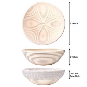 Cesta Ovalada <span class=keywords><strong>de</strong></span> Ratán <span class=keywords><strong>de</strong></span> 25x15x8 cm (7 Pulgadas) Premium para Molde <span class=keywords><strong>de</strong></span> Pan, Accesorios para Repostería - Product Image 4