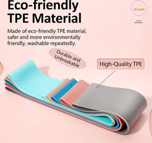 एचके 5.0 लोचदार पुल अप सहायता बैंड कसरत प्रशिक्षण के लिए 5 प्रतिरोध लूप बैंड का योग सेट - Product Image 2