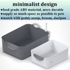 Neue Erfindung Design einfache Stil Reinigung Katzenstreu Pfanne <span class=keywords><strong>Box</strong></span> mit hohen Seiten - Product Image 5