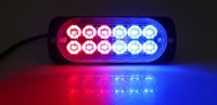 Lumière stroboscopique LED extérieure 12-24V 12LEDs, lumière stroboscopique pour camion, voiture, remorque