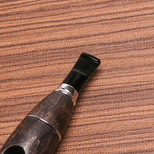 Pipe à <span class=keywords><strong>tabac</strong></span> en bois Futeng, portable, solide, faite à la main, finition cirée 9 mm, coupe-vent, accessoires pour pipe à fumer à une bouffée - Product Image 4