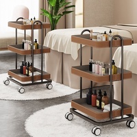 Station de tatouage de barbier portable chariot auxiliaire esthétique chariot de coiffeur