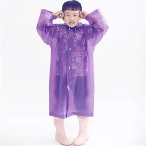 OEM/ODM印花标志男女通用儿童雨衣户外旅行紧急雨衣