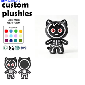 Nouvelle Peluche Personnalisée Chat Mignon OEM ODM Faible MOQ Jouet en Peluche Halloween pour Fans, Articles de Collection, Cadeau Enfant, Décoration Maison, Faveur de Fête - Product Image 1