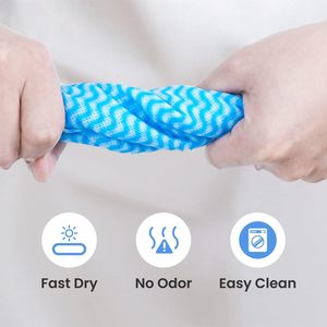 ผ้าเช็ดทำความสะอาดครัวแบบไม่ทอ 10 ชิ้น สำหรับทำความสะอาดบ้าน - Product Image 5