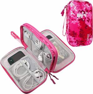 Étui de voyage pour appareils électroniques en EVA imperméable, avec poche portable, échantillon gratuit, OEM ODM, pour ranger les câbles et les gadgets - Product Image 1