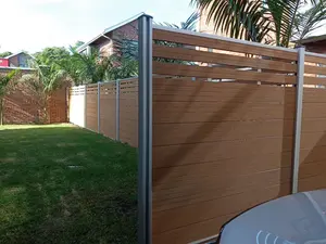 Clôture de confidentialité pour maison panneau composite en plastique bois décoratif clôture en wpc