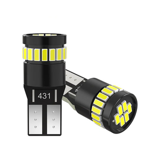 Éclairage de plaque d'immatriculation/indicateur de largeur pour voiture W5W, ampoule de voiture 4014 T10 24 LED avec décodage universel - Product Image 2